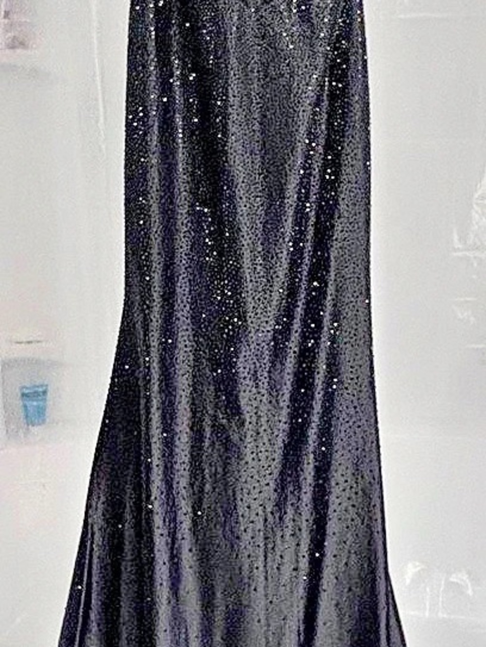 Sherri Hill 55937 Bow Back Prom Dress Black Maxi Size 4